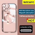 thumbnail image 1 of Funda protectora ultrafina de succión magnética para iPhone 14 Pro Max, magsafe, alta gama, lujo, 13, 12, 11 Fivean unisex, 1 of 2
