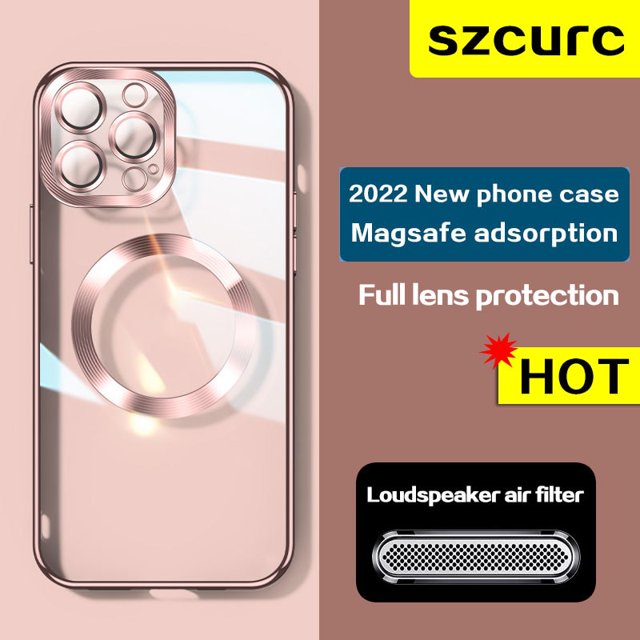 Funda protectora ultrafina de succión magnética para iPhone 14 Pro Max, magsafe, alta gama, lujo, 13, 12, 11 Fivean unisex