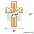 thumbnail image 6 of Big Dot of Happiness Religious Easter - Hanging Porch Christian Holiday Party Outdoor Decorations - Front Door Decor - 1 Piece Sign, 6 of 8