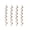 Rose Gold, variant on 4 Pack Glitter Spiral Christmas Ornaments, Christmas Tree Hanging Decorations 7.9"