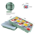 thumbnail image 2 of Juego de 2 bandejas para cubitos de hielo Tvmania de silicona con tapa, 15 cubos, 2 of 6