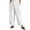 White, variant on Plus Size Women's Textured Cropped Wide Leg Pants Ruffle High Waist Loose Business Casual Trousers with Pockets Loungewear Pants White