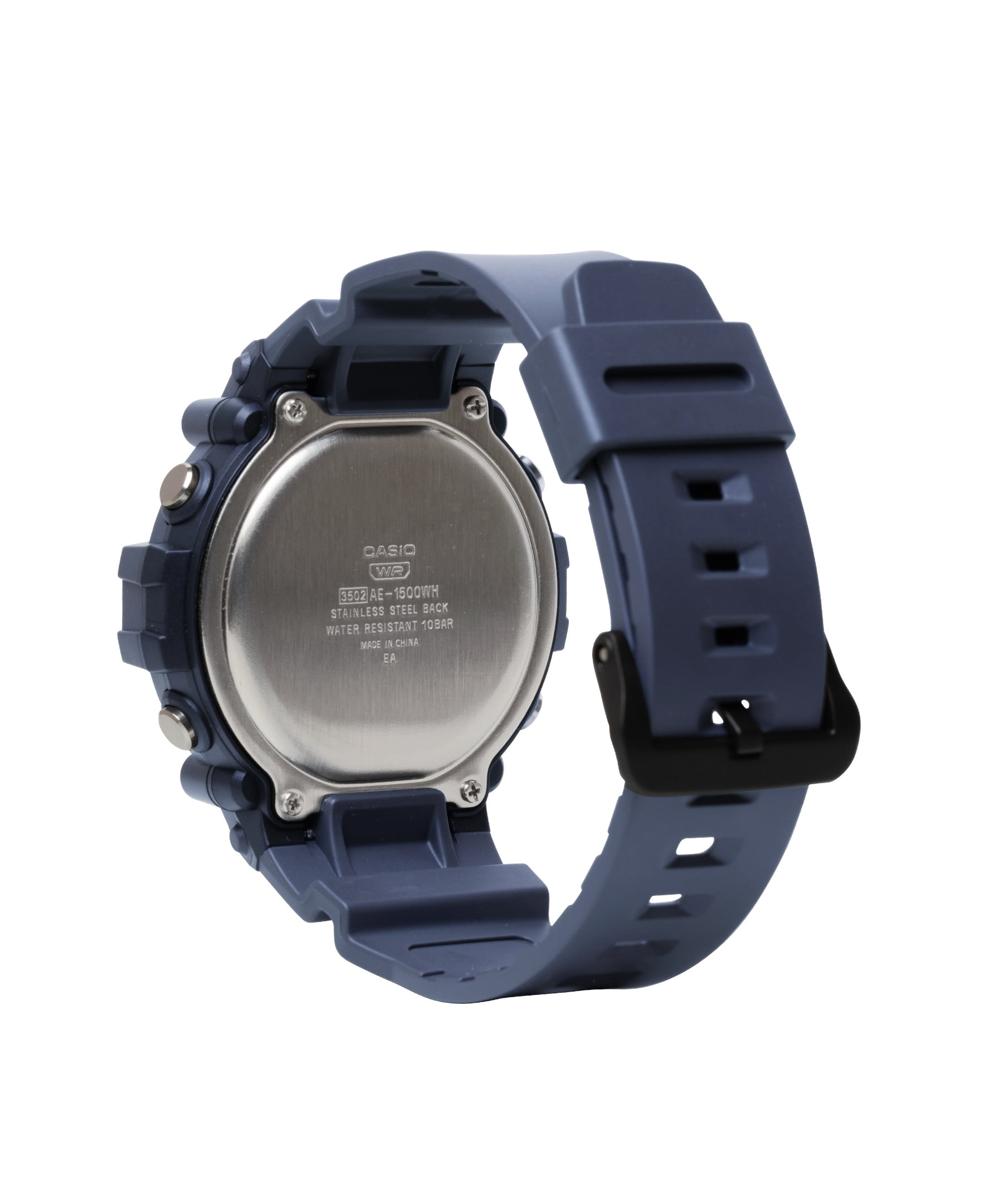 Casio Mens Large LCD Heavy Duty Wristwatch, Navy model AE1500WH-2AV