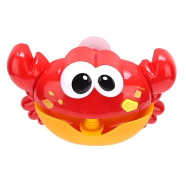 Juguete de baño para bebé, juguete automático para hacer burbujas con forma de cangrejo de dibujos animados, juguete de baño para niños de alto rendimiento
