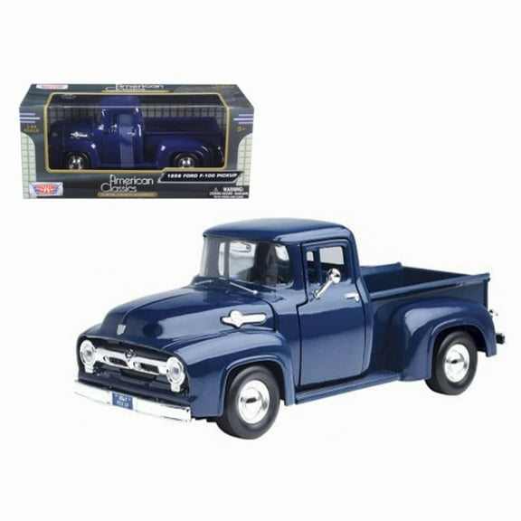 1956 Ford F-100 Pickup Truck White 1/24 Diecast Model Car by Motormax