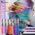 thumbnail image 3 of Heallor-tinte de un solo uso para el cabello, 13 colores, temporal, no tóxico, máscara de Color para el cabello DIY, lavable, crayones de tinte para el cabello de una sola vez, azul y gris, 3 of 5