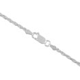 thumbnail image 4 of Sterling Silver 2.50MM Rope (Diamond Cut) Chain Necklace for Men and Women ( Unisex ), 16"-30", 4 of 7