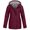 Wine, variant on ZZkhGO Women's Casual Softshell Jacket Lightweight Hooded Button Long Sleeve Solid Striped Collared Coat Travel Outdoor Workout Spring Fall, Pink 3XL