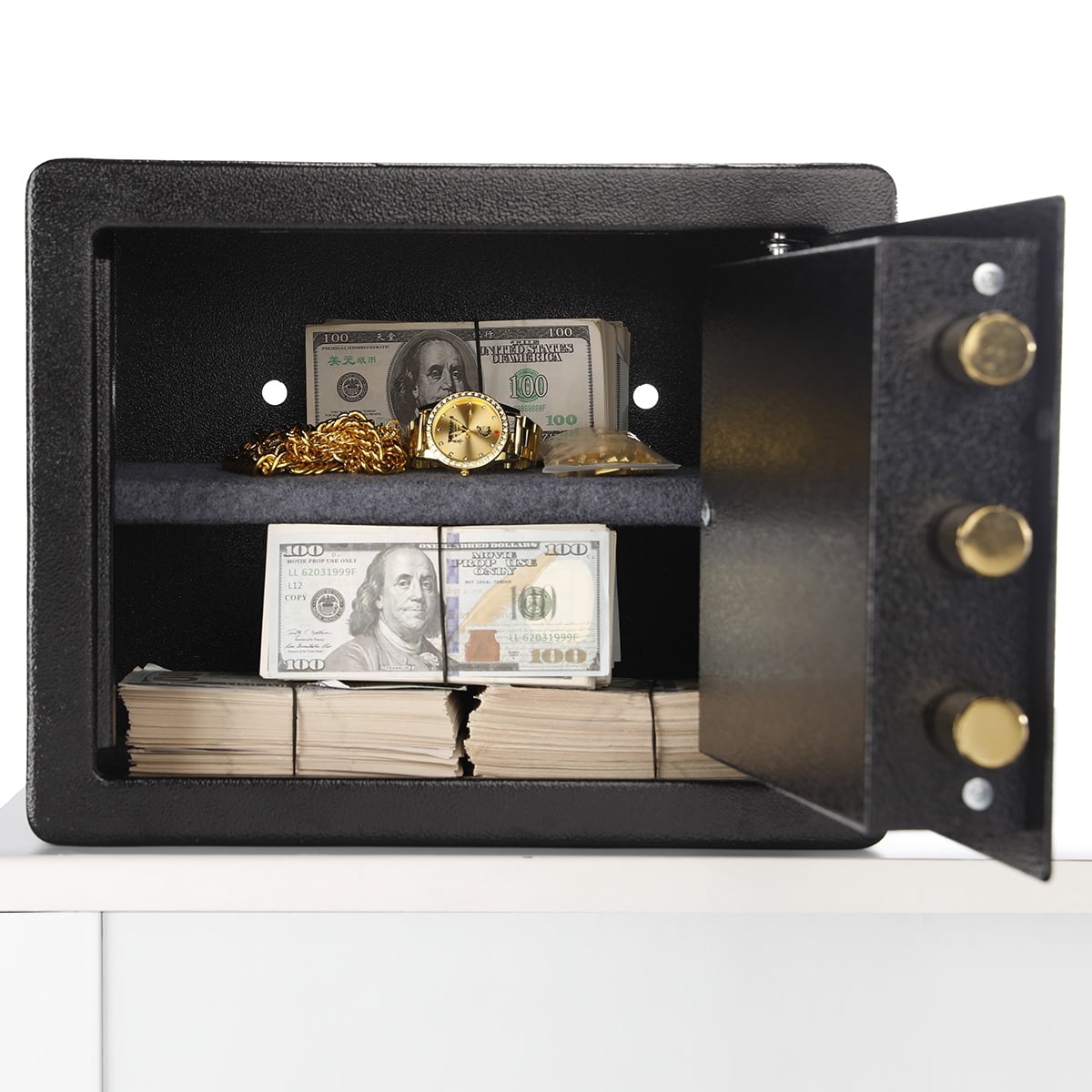 ZLHSAFE 2.5 Cuft Safe Box for Home, Electronic Safe with Fireproof Bag, Safe with Digital Keypad & Adjustable Shelf(Black)