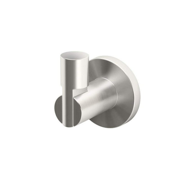 Gatco 4695 Crochet de Peignoir Simple à Canaux, Nickel Satiné