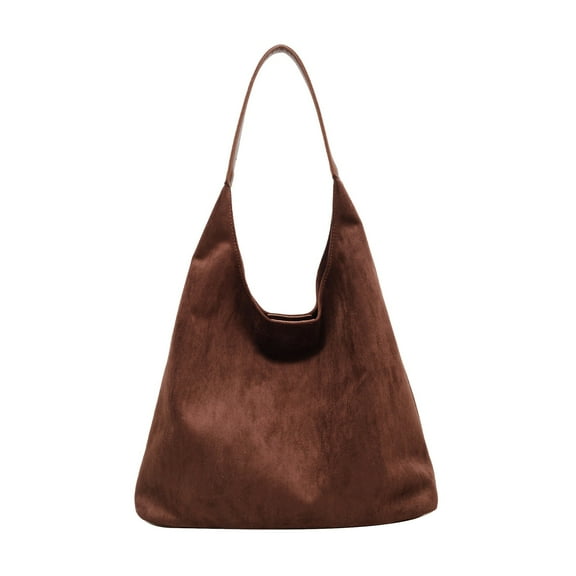 Women Suede Shoulder Bag Fall Winter Fashion Crossbody Purse Handbag Tote