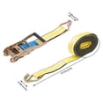 thumbnail image 2 of 27ft Yellow 4 Pack Heavy Duty Motorcycle Ratchet Tie Down Straps 27ft*2inch, 2 of 16