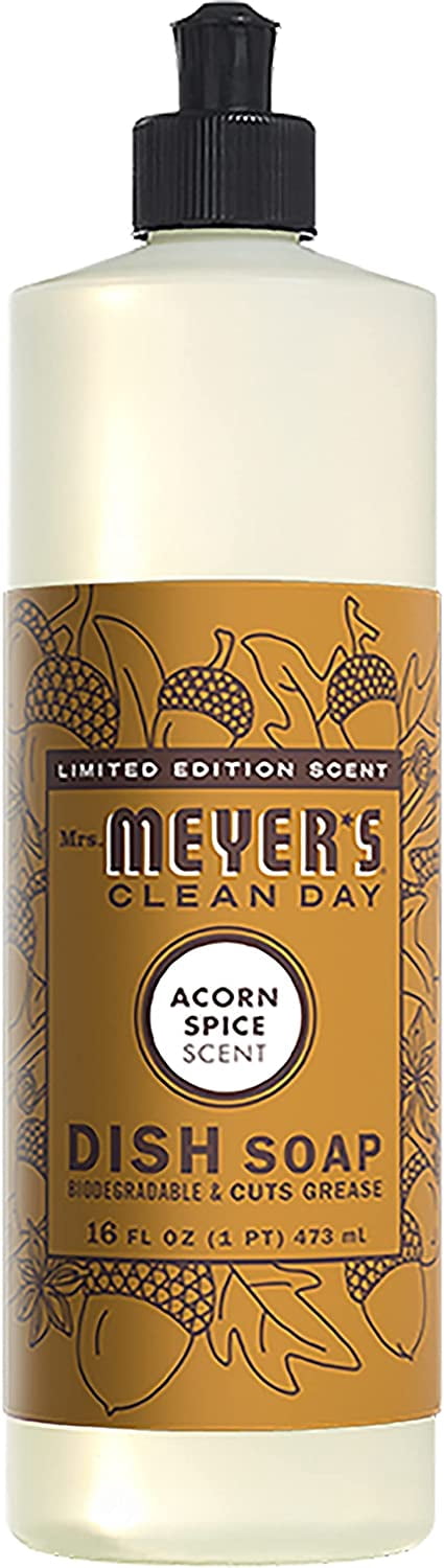 Mrs. Meyer's Dish Soap 3 Scent Variety, 1 Apple Cider, 1 Iowa Pine, 1 Acorn Spice, 1 CT