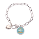 thumbnail image 1 of Logo día sin tabaco Pulsera de cadena de corazón joyería encanto moda, 1 of 3