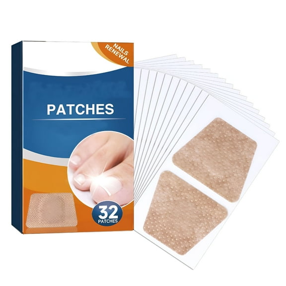 QARUN Multi-Purpose Toenail Patches, Portable Mini Nail Repair Strips, Nighttime Renewal Nails Sticker Renew Appearance of Discolored Nails for Foot Care (32)