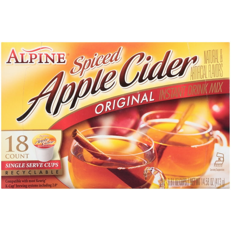 Alpine Hot Instant Spiced Cider Drink Mix, Caramel Apple Flavor