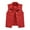 Red, variant on Seductiva Smile Fish Women Summer Multi Color Denim Vest Female Short Spring and Summer Slim Thin Burlap Sleeveless Shoulders Broken Holes Vest Jacket Sleeveless Basic Cami Top Shirt