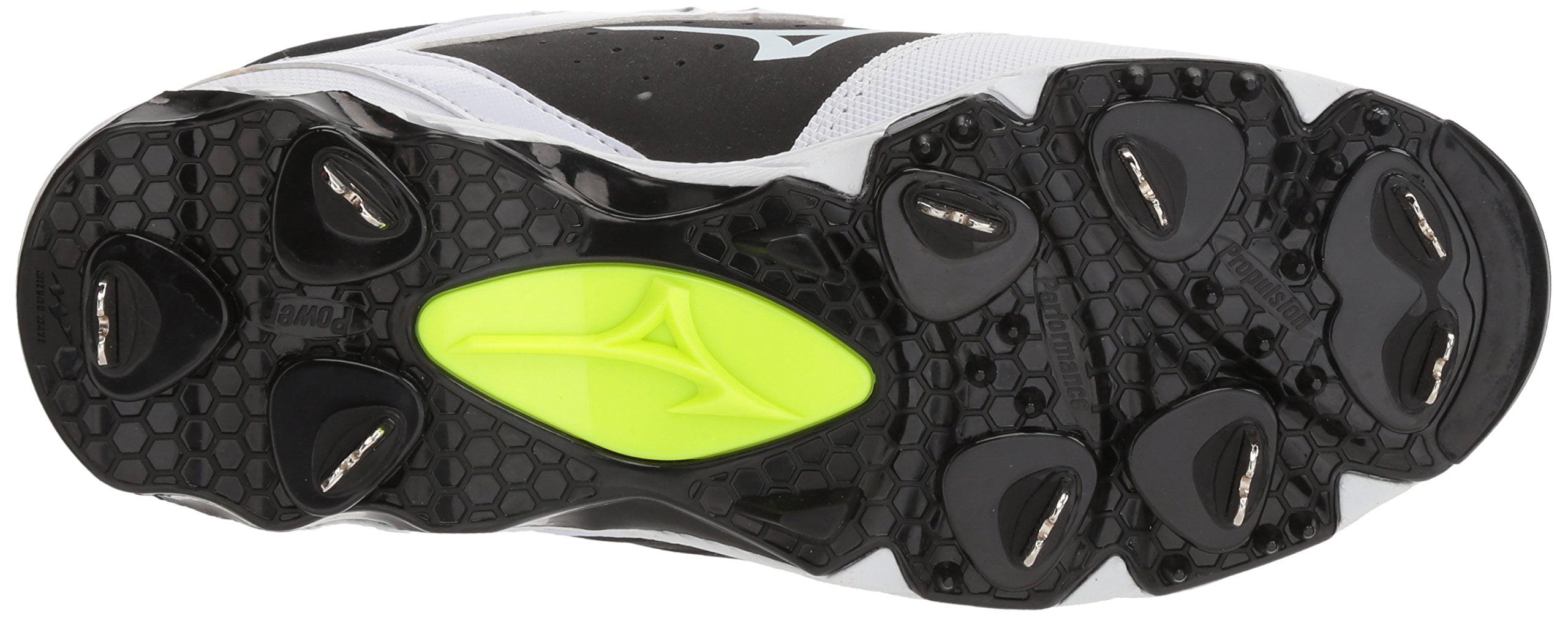 Mizuno 9 Spike Swift 5 Women's Softball Metal Cleats, Black/White, 5.5