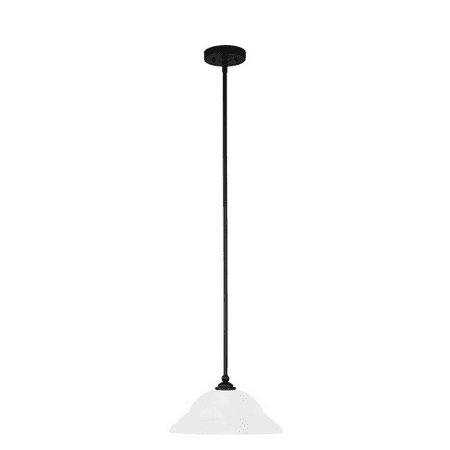 3l Crystal - Pendants Porch 1 Light With White Alabaster Glass Black size 13 100 Watts - World of Crystal