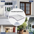 thumbnail image 3 of 32x120 Inch Canopy Exterior Window Awnings, Waterproof Rain Shelter Outdoor Home Appliance Cover, 3 of 10
