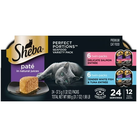 UPC: 0023100110288 | Sheba Perfect Portions Pate Wet Cat Food Variety Pack 1.32 oz (12 Pack)