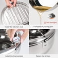 thumbnail image 4 of Binmer Deeps Fryer Pot Tempura Frying Pot With Lid 304 Stainless Steel With Temperature Control And Oil Drip Drainer Rack For Kitchen French Fries, 4 of 8