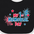 thumbnail image 4 of Inktastic My 1st Memorial Day Boys or Girls Baby Bib, 4 of 4