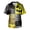 Yellow, variant on GrmtClth Men's Holiday Halloween Nursing Scrub Uniform Tops Short Sleeve V Neck Mixed Plaid Spliced Pumpkin Print Lightweight Stretch Comfort Daily Clinic Shirts Saffron M