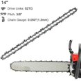 thumbnail image 3 of Cadena de motosierra de 52 eslabones, paso de 3/8" LP, calibre 050" (1,3 mm) de contragolpe bajo, paquete de 4 cadenas de motosierra 52 transmisiones para guía de cadena de 14" (35 cm), 3 of 5