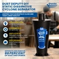 thumbnail image 2 of Oneida Air Systems Dust Deputy Static Dissipative Cyclone Separator, Black, 2 of 12