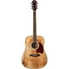 Oscar Schmidt Dreadnought Acoustic Spalted Maple Top