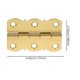 thumbnail image 2 of SWETRACE 4Ud Bisagras Pequeñas Doradas Para Puertas De Gabinete Y Cajas De Madera, 2 of 8