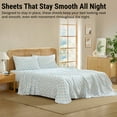 thumbnail image 5 of THD Floral Bed Sheets - 4 Piece Bed Sheet Set - Wrinkle Resistant & Ultra Soft - Fits Mattresses up to 15 Inches Deep, 5 of 9
