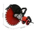 thumbnail image 2 of Miumaeov 16" Electric Concrete Saw 4000W 110V Portable Wet/Dry Concrete Cutting Tools Circular Wall Chaser Concrete Cutter with Handle for Stone Brick, 2 of 14