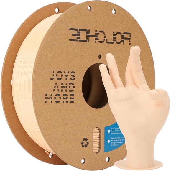 Filamento para impresora 3D 3DHojor PLA Pro+ de 1,75 mm, color beige, 1 kg