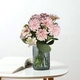 thumbnail image 6 of Artificial Chrysanthemum Daisy Bush,Realistic Faux Silk Flower Bouquet with Stems,Indoor Outdoor Home Decor for Wedding Party Table Centerpieces,office Garden Patio Balcony Decoration, 6 of 6