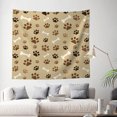 thumbnail image 3 of Tapestry Wall Hanging Brown Footprints Bones Tapestries Home Decor for Bedroom Aesthetic 60 X90 IN, 3 of 3