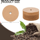 thumbnail image 4 of 800 filtros de café para cafetera sin blanquear, filtro de papel desechable de 3,75 pulgadas, filtros de disco de color madera, 4 of 4