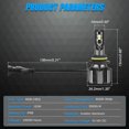 thumbnail image 3 of H4 H7 LED Headlight Bulb H11 9005 HB3 9006 HB4 Auto Headlamp 120W 25000LM Super Bright CSP Driving Headlamp Bulb Turbo Fog Lamp, 3 of 7