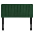 thumbnail image 3 of Modway Milenna Channel Tufted Performance Velvet Twin Headboard in Emerald, 3 of 7