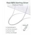 thumbnail image 4 of ChicSilver Solid Sterling Silver Polished Box Chain Necklace Chain For Pendants 1-2mm Thin Made in Italy 16-24 inch, 4 of 7