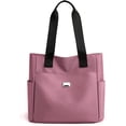 thumbnail image 1 of Lightweight Waterproof Nylon Shoulder Bag, Large Capacity Handbag, Tote Bags for Work School and Travel, 1 of 7