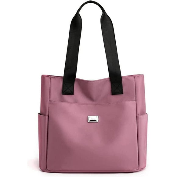 Lightweight Waterproof Nylon Shoulder Bag, Large Capacity Handbag, Tote Bags for Work School and Travel