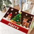 thumbnail image 6 of Christmas Area Rugs, Santa Claus Fireplace and Christmas Tree Area Rug, Christmas Door Mat Indoor Non-Slip Washable, Christmas Rugs for Living Room Bathroom Kitchen Floor, Xmas Decor 16x24in, 6 of 6
