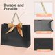 thumbnail image 2 of 6 bolsas de regalo de 32 x 25 x 11 cm, bolsas de regalo de papel impermeables con lazo dorado para bodas, fiestas, cumpleaños, celebraciones navideñas, 2 of 4