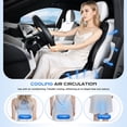thumbnail image 4 of Coverado Cooling Car Seat Cover, 2 Powerful Turbo Fans Ventilated Seat Cushion for Summer, 3-Speed Temperature Adjustable Universal Fit for Car SUV Truck, Carbon Fiber Gray, 4 of 8