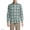Eucalyptus/Navy Plaid, variant on Men's Traditional Fit No Iron Twill Shirt