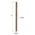 thumbnail image 2 of Unique Bargains 8pcs 1/4x4' Carbon Steel Fully Threaded Rod Bar Studs for Furniture Mounting Assembly, 2 of 4