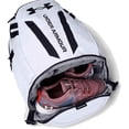 thumbnail image 2 of Under Armour Unisex-Adult Hustle 5.0 Backpack , White 100/Black , One Size Fits All, 2 of 4