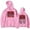 Pink, variant on Stray Kids Merch Hooded sweatshirt unisex long sleeved retro casual pullover hooded sportswear